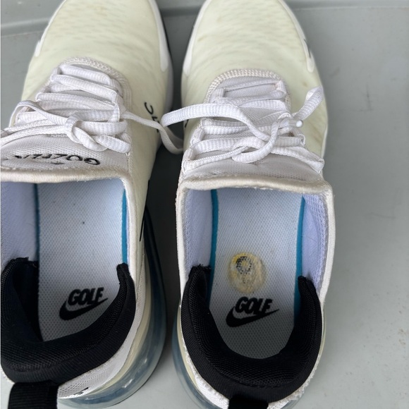 Nike Air Max 270 G Spikeless Golf Shoes CK6483-102 - White/Black - 9 - Picture 3 of 8